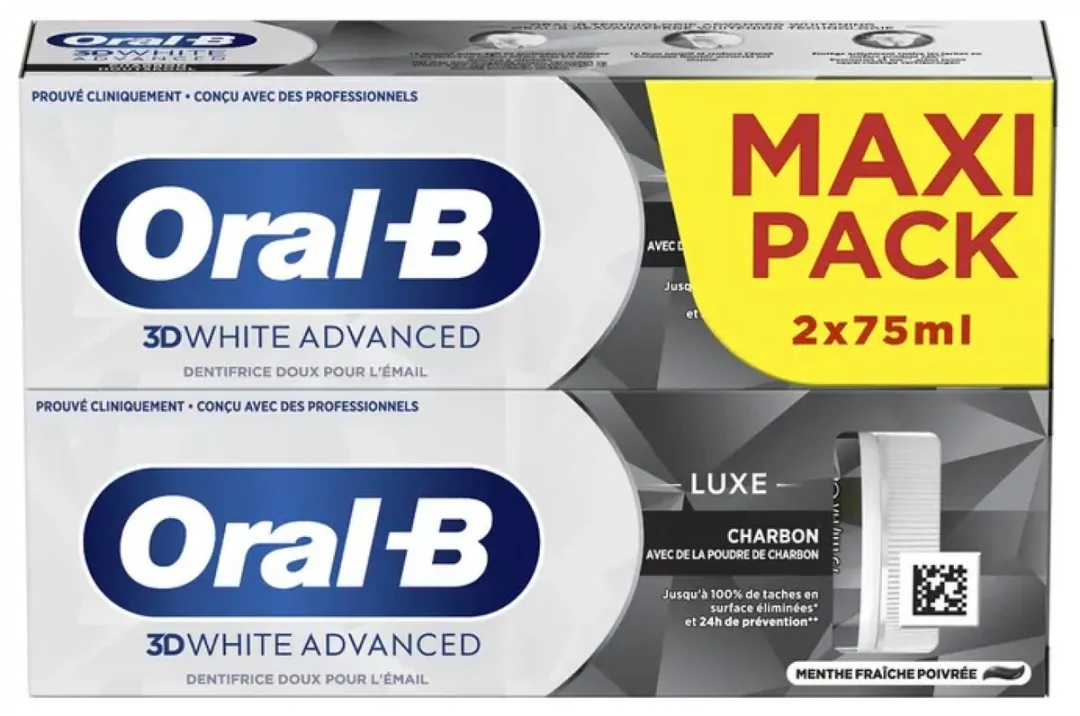 Oral-B 3D White Luxe Houtskool Tandpasta