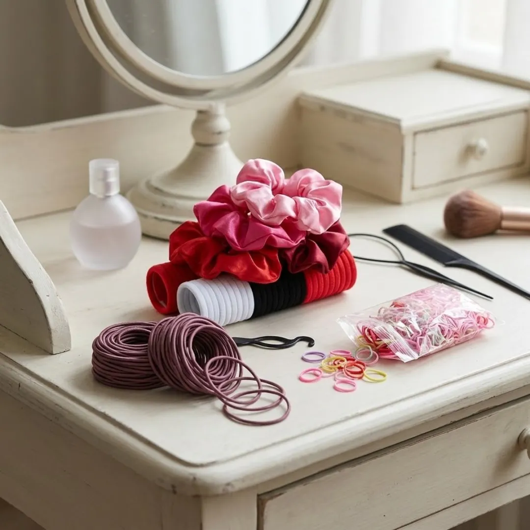 NUVEX Haaraccessoires Set 1109 Stuks - Rood/Roze/Zwart
