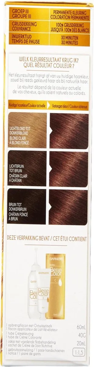 Garnier Belle Color 23 Goudbruin Haarkleuring - 100% grijsdekking