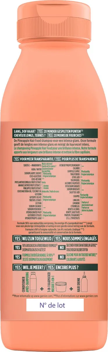 Garnier Fructis Hair Food Pineapple Shampoo 350ml