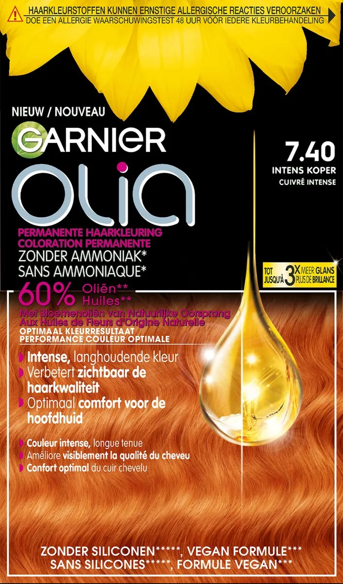 Garnier Olia Intens Koper 7.40 Haarverf