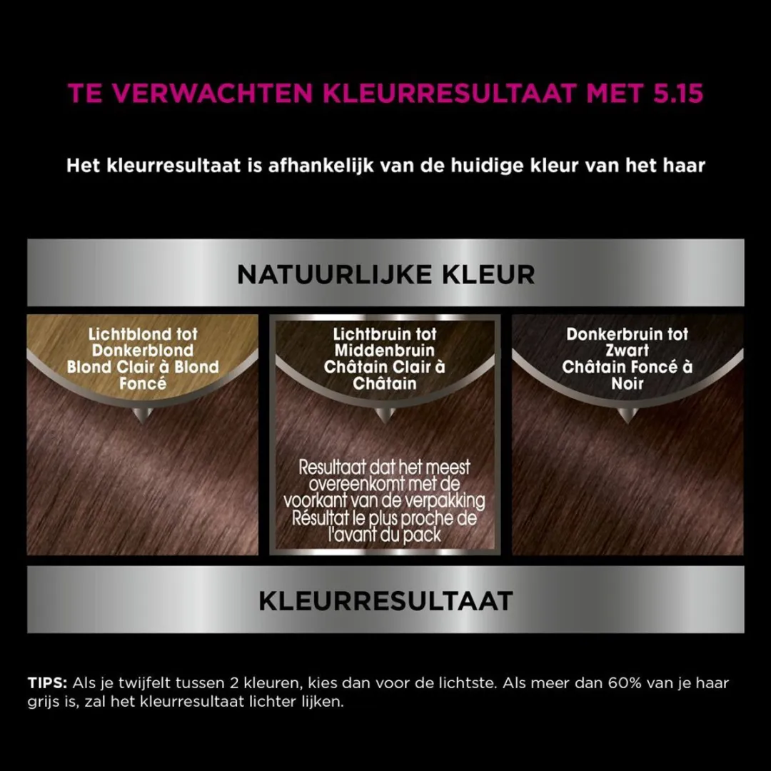 Garnier Olia 5.15 Haarkleuring Kastanje Lichtbruin - 2 Stuks