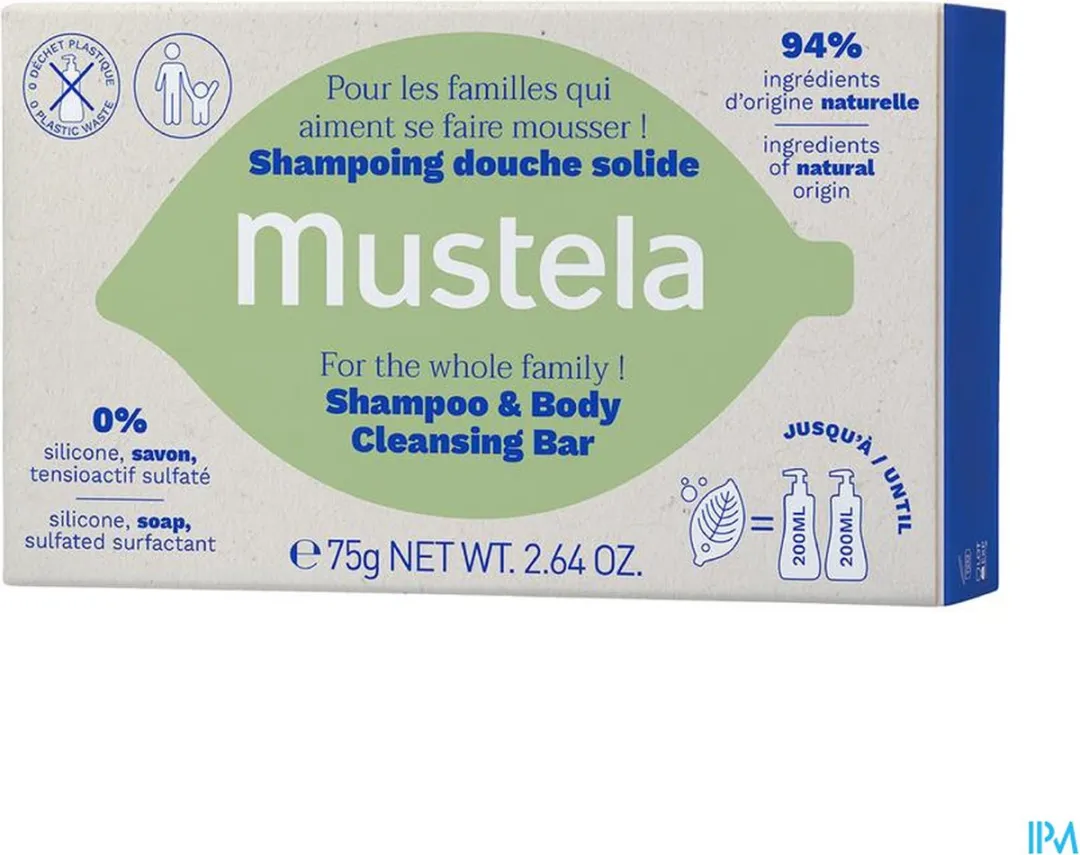 Mustela Bio Shampoo Bar 75g