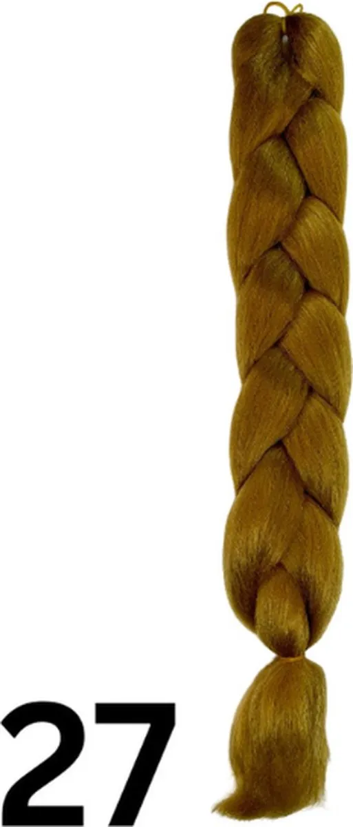 Haar Vlecht Extensions - Synthetisch Haar - 2 Stuks - 60 cm - #27