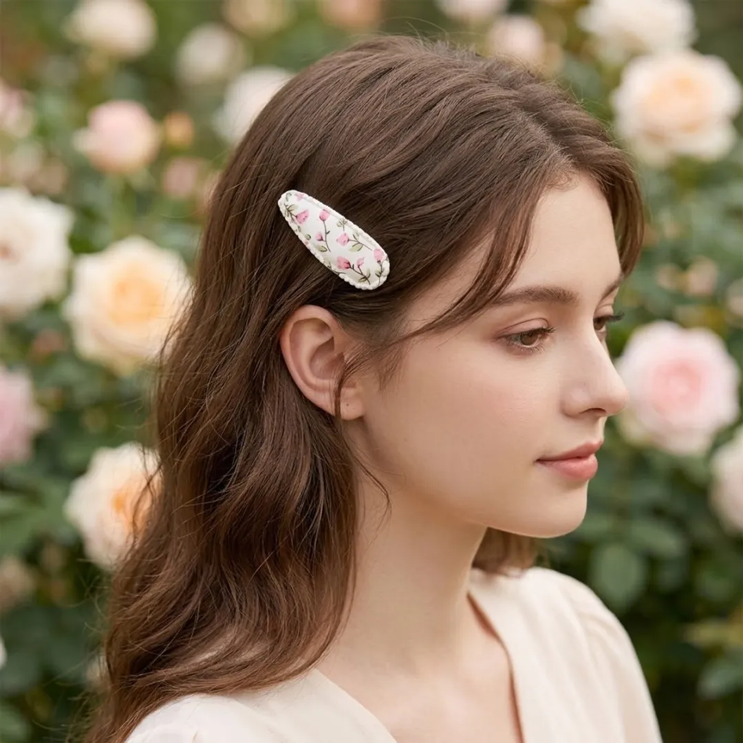 NUVEX Roze Bloemen Haarspeldset - 5 Stuks