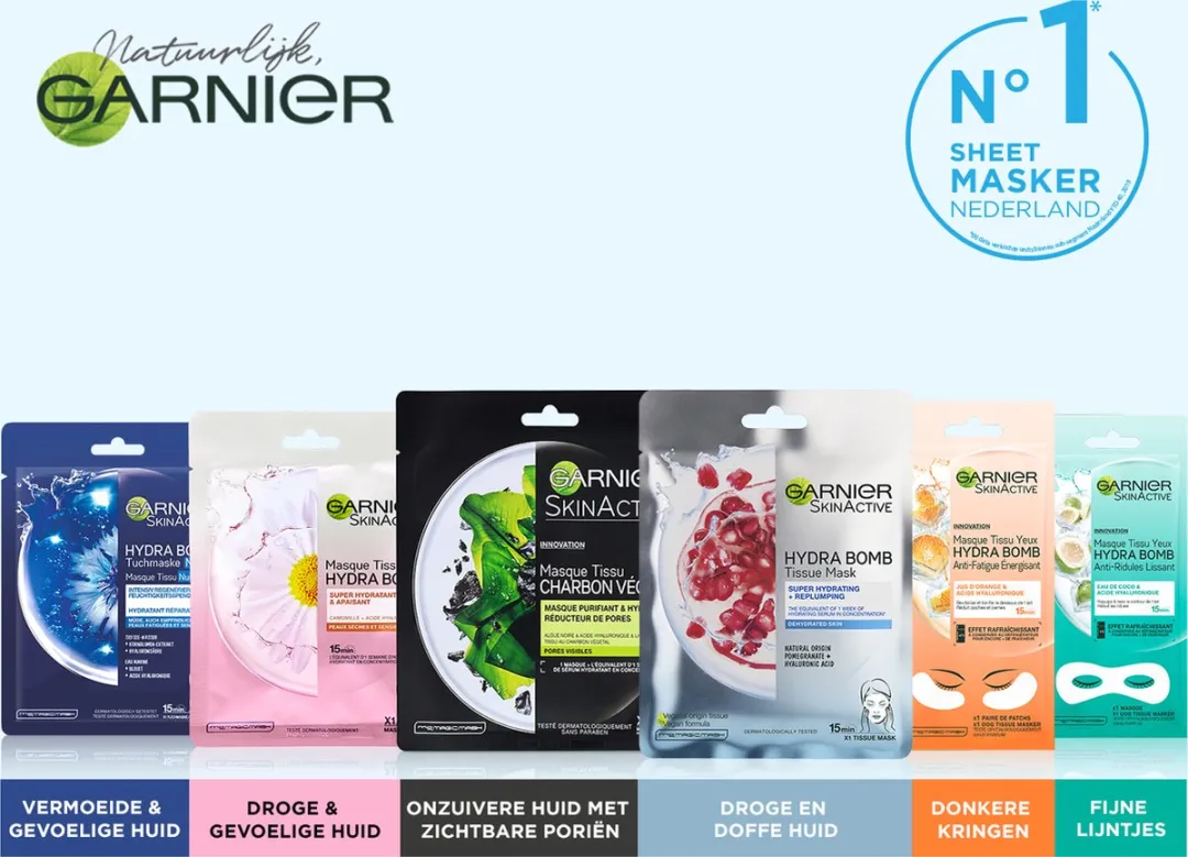 Garnier SkinActive Hydra Bomb Oogmasker - 2 Stuks