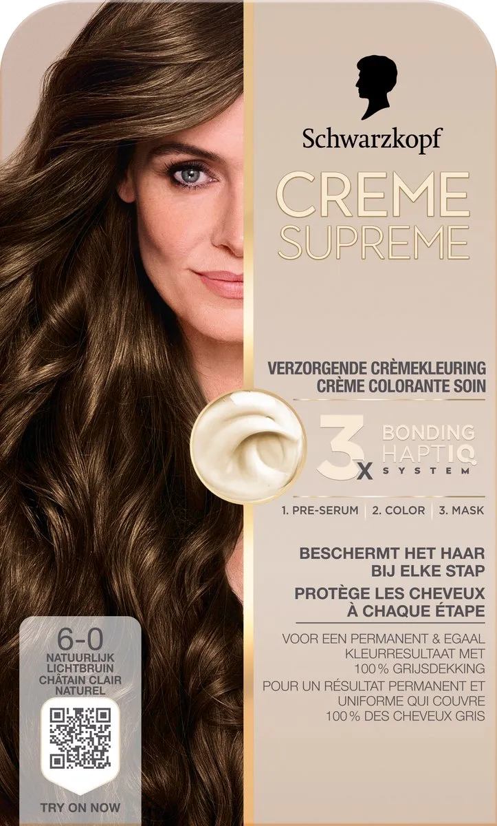 Schwarzkopf Crème Supreme 6-0 Haarkleuring 245g
