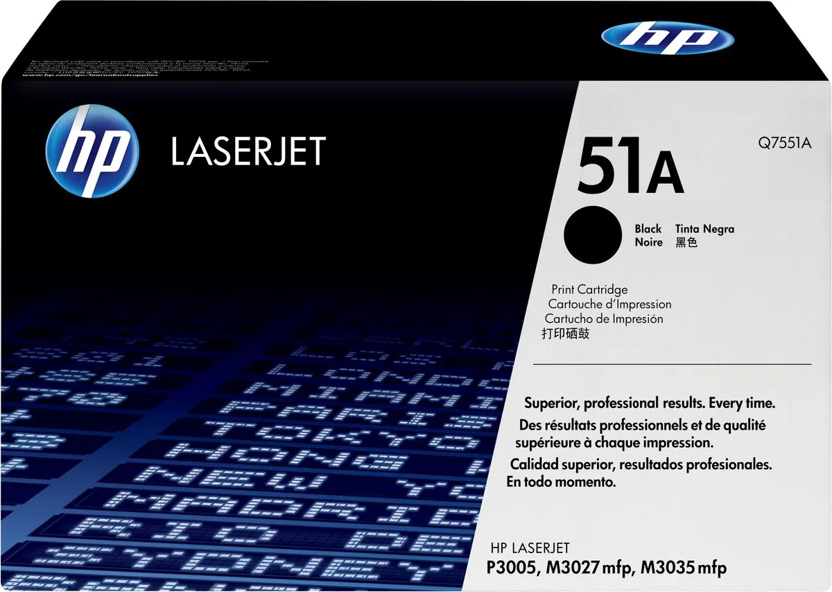 HP 51A Tonercartridge - Zwart