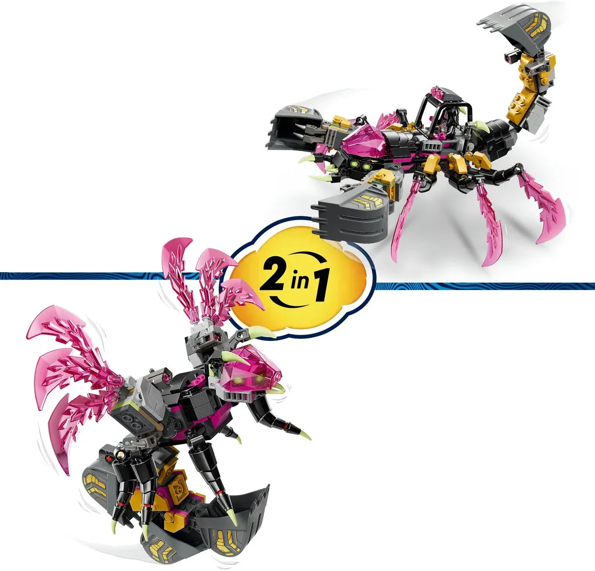 LEGO DreamZzz Albtraum-Skorpionbagger 71513 - 3 Minifiguren - Multicolor
