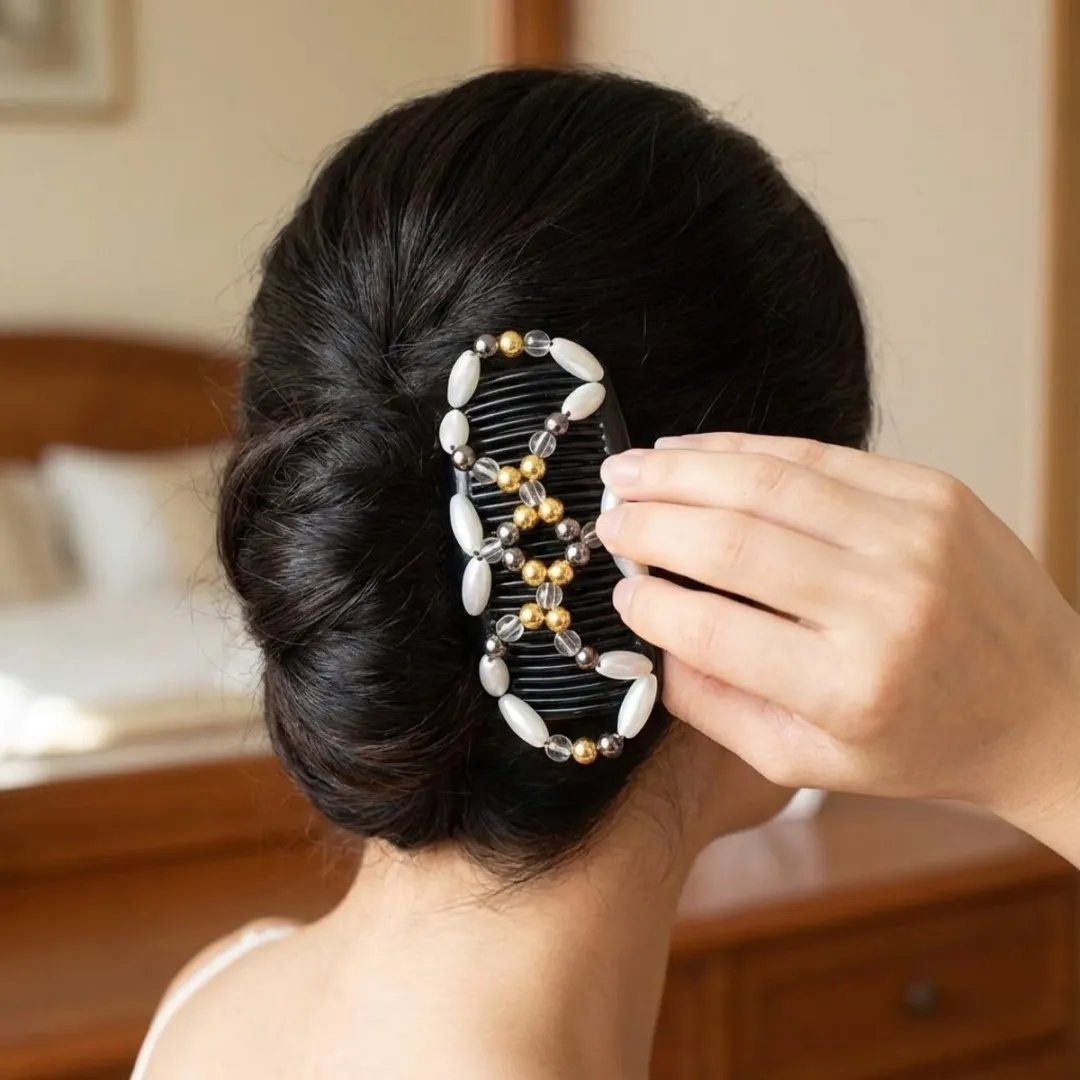 NuveX Magic Hair Clip - Wit Goud Zilver - 1 Stuk