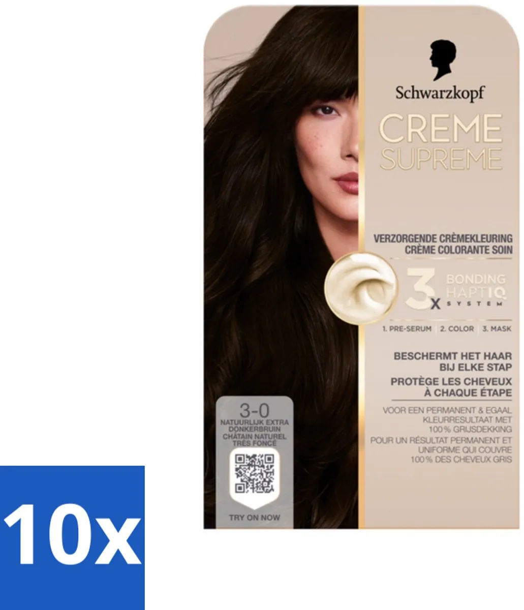 Schwarzkopf Creme Supreme 3-0 Haarkleuring 2450g