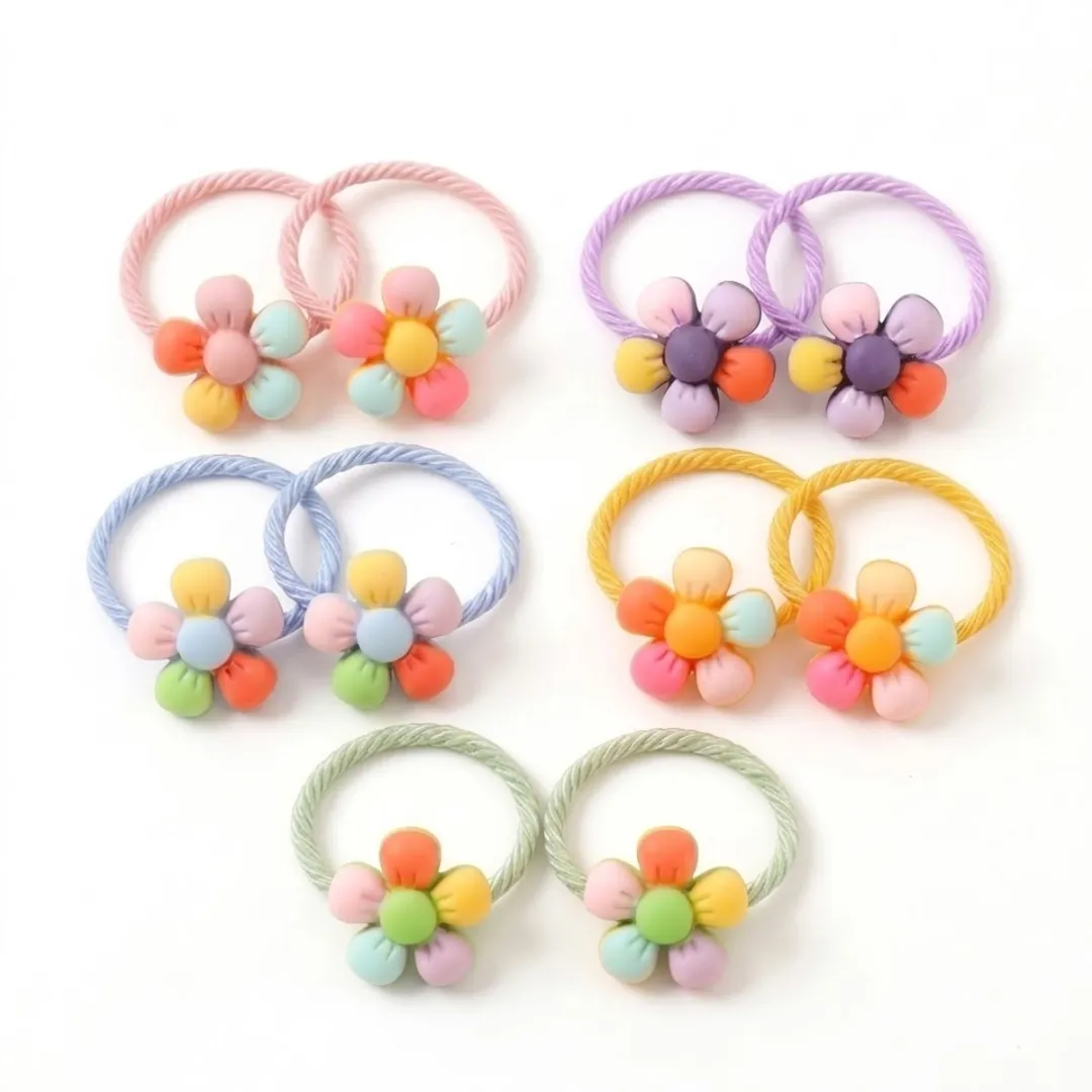 NuveX Kinder Haar Elastiek Set 10 Stuks