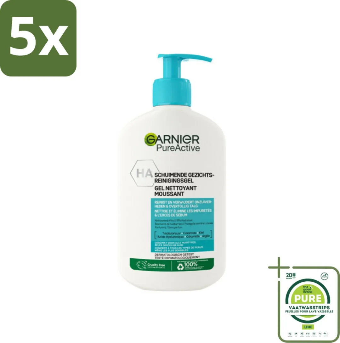 Garnier Pure Active Hydraterende Gezichtsreiniger 1250ml