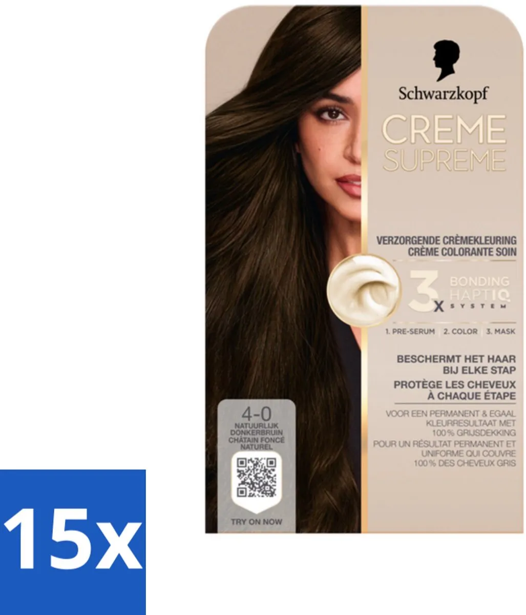 Schwarzkopf Creme Supreme 4-0 Haarkleuring 3675g