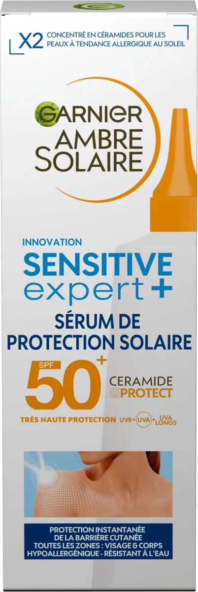 Garnier Ambre Solaire Sensitive Expert Zonneserum SPF 50+ 125ml - afbeelding 6 van 6