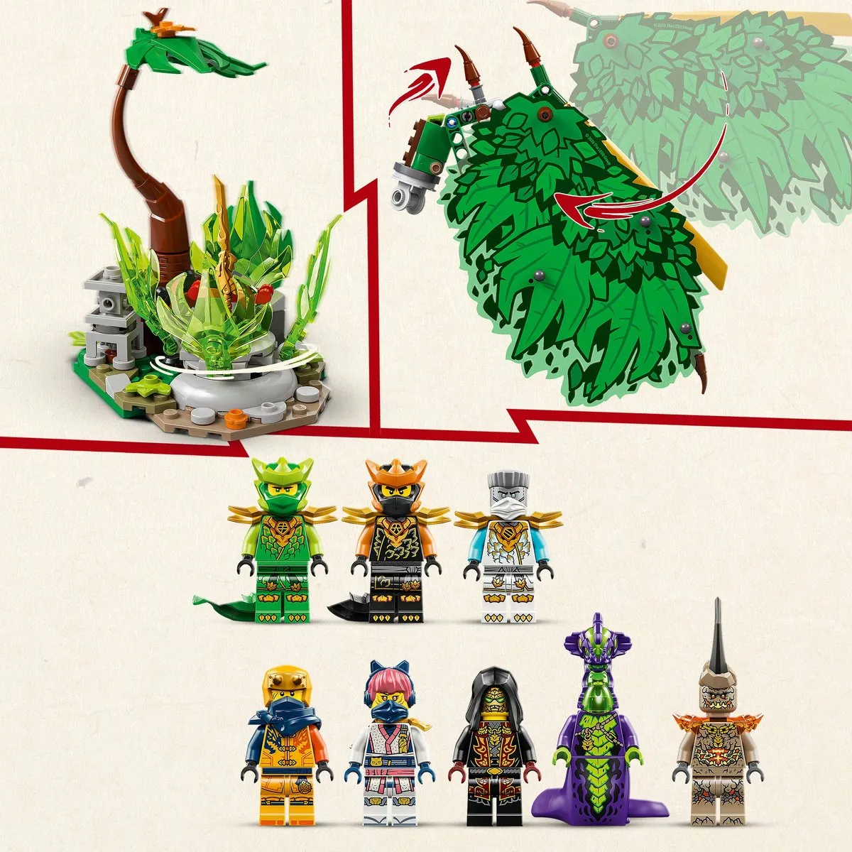 LEGO Ninjago De Draak van het Leven 71859 - 8 Minifiguren