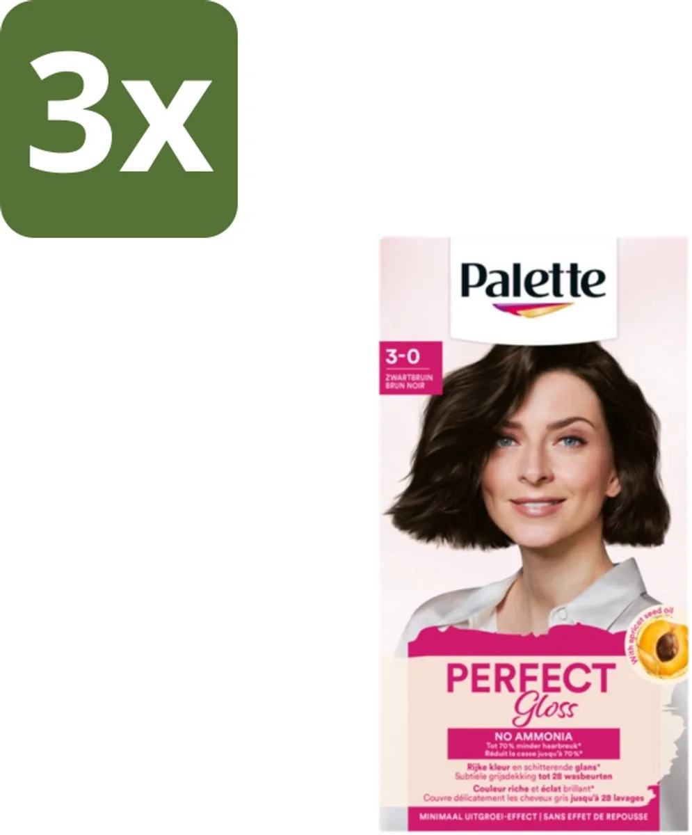 Schwarzkopf Poly Palette Perfect Gloss Haarverf 3-0 Zwartbruin