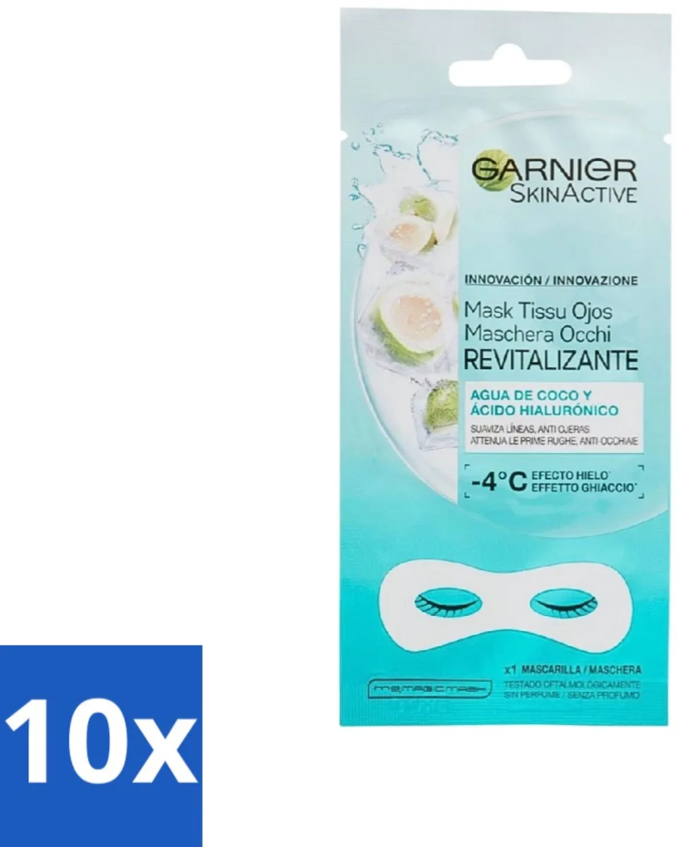 Garnier SkinActive Revitaliserend Masker Oog 10 Stuks - 60g