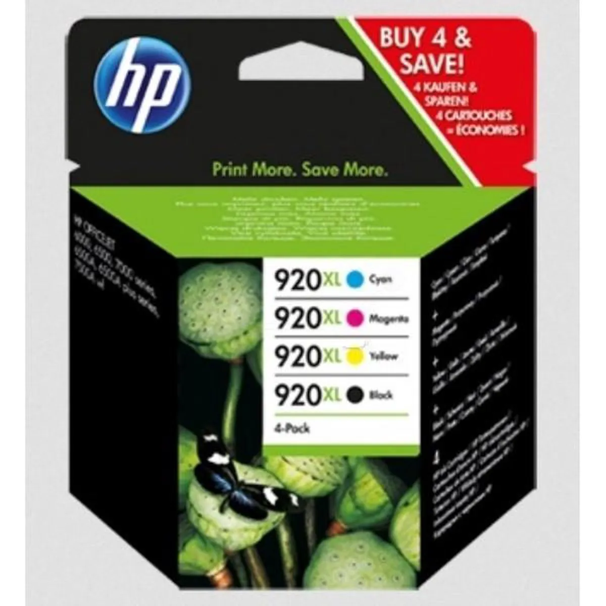 HP 940XL Inktcartridge - 4-pack (C2N93AE) - Zwart/Cyaan/Magenta/Geel