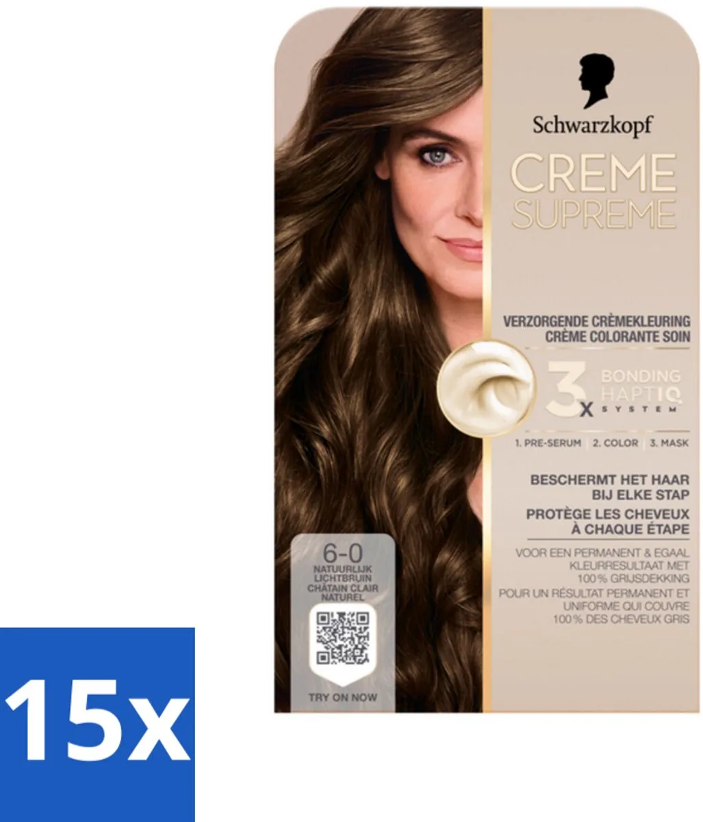 Schwarzkopf Creme Supreme 6-0 Haarkleuring 3675g