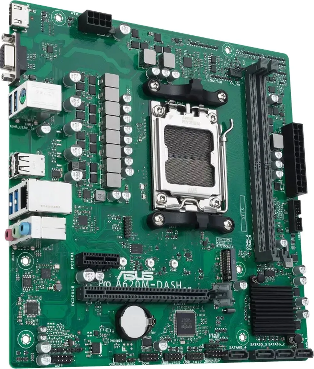 ASUS PRO A620M-DASH-CSM AM5 Micro-ATX Moederbord - 90MB1GD0-M0EAYC