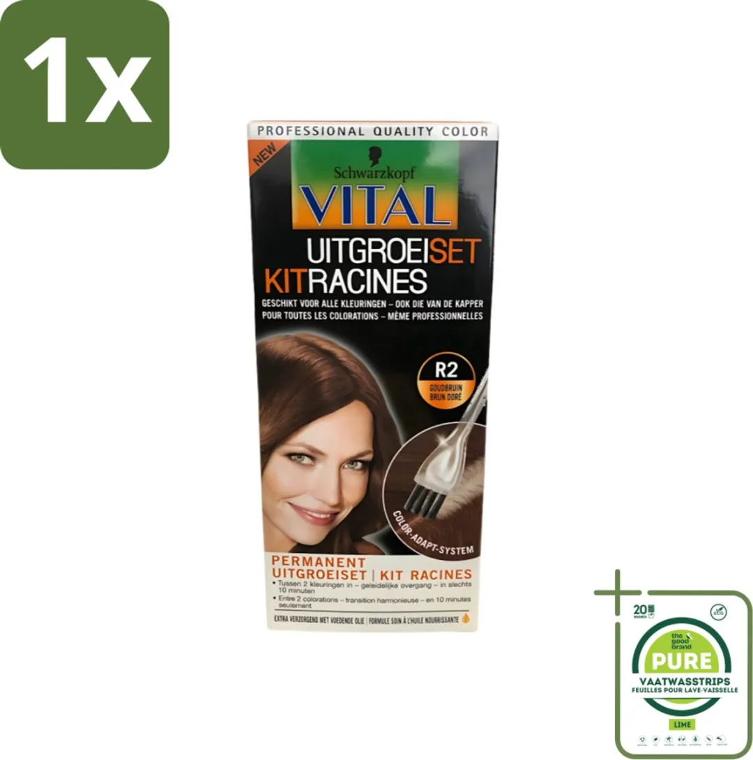 Schwarzkopf Vital R2 Goudbruin Haarverf 60ml