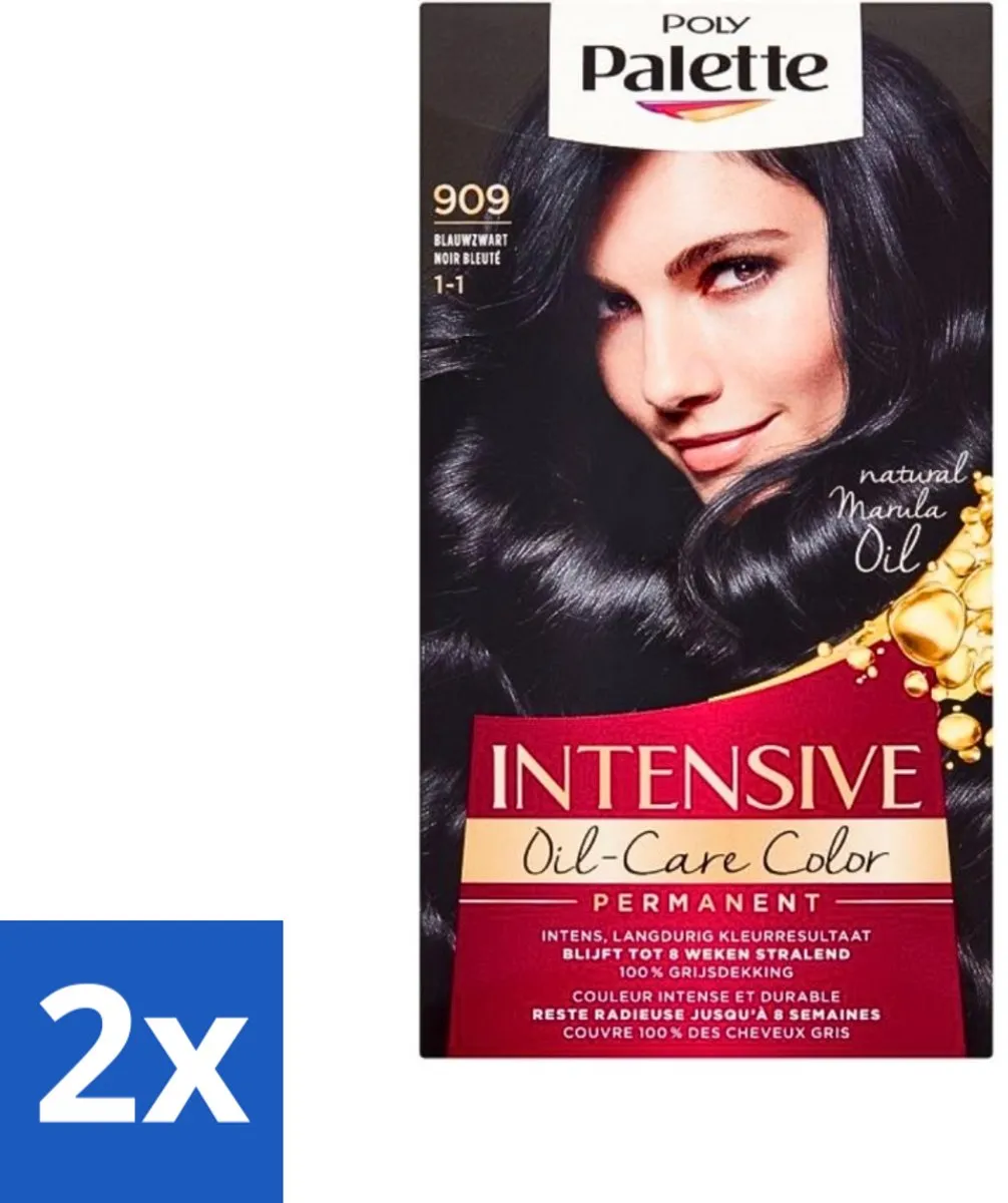 Schwarzkopf Poly Palette Haarverf Blauw Zwart 909