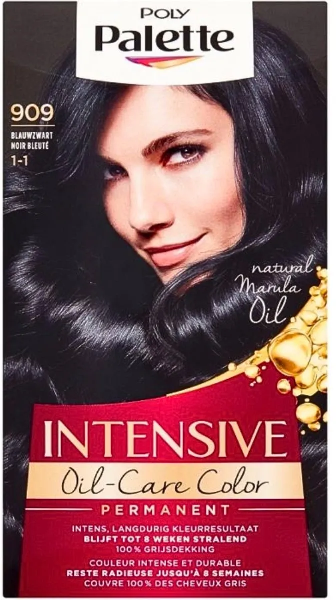 Schwarzkopf Poly Palette Haarverf Blauw Zwart 909 - 230ml