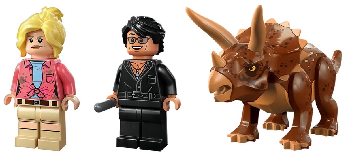 LEGO Jurassic World Jurassic Park Triceratops onderzoek Dinosaurus Speelgoed - 76959