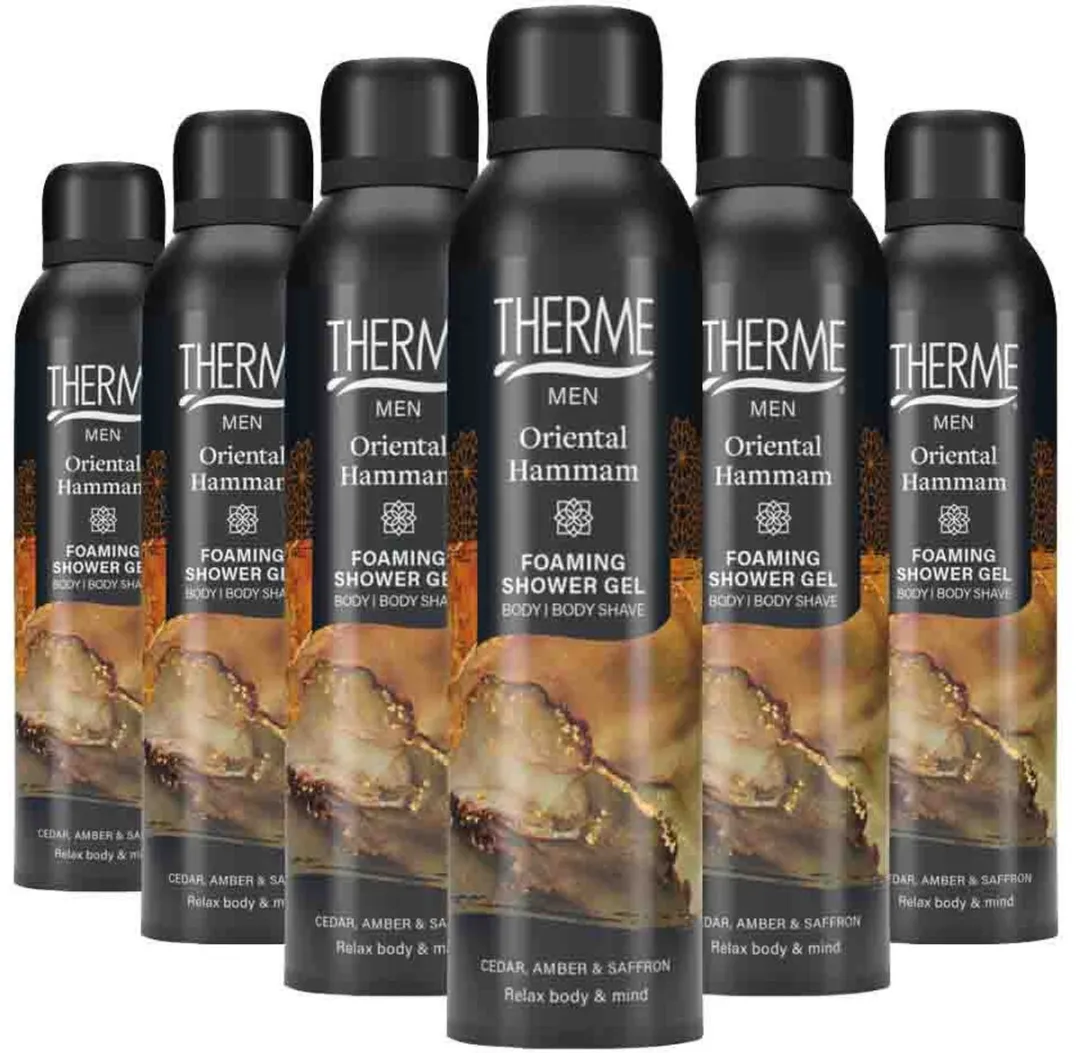 Therme Men Foaming Shower Gel Oriental Hammam - 6x200ml