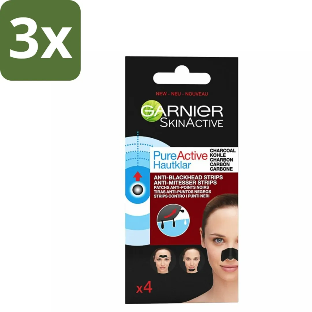 Garnier Pure Active Anti-Mee-Eters Strips Charcoal