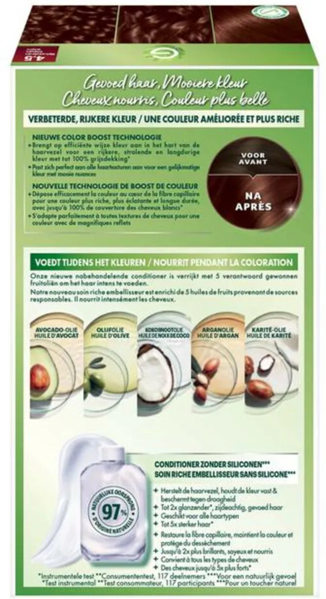 Garnier Nutrisse Ultra Crème 4.5 Mahonie Bruin Haarverf