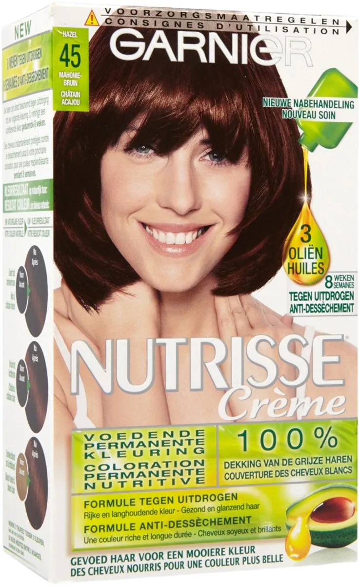 Garnier Nutrisse Ultra Crème 4.5 Mahonie Bruin Haarverf