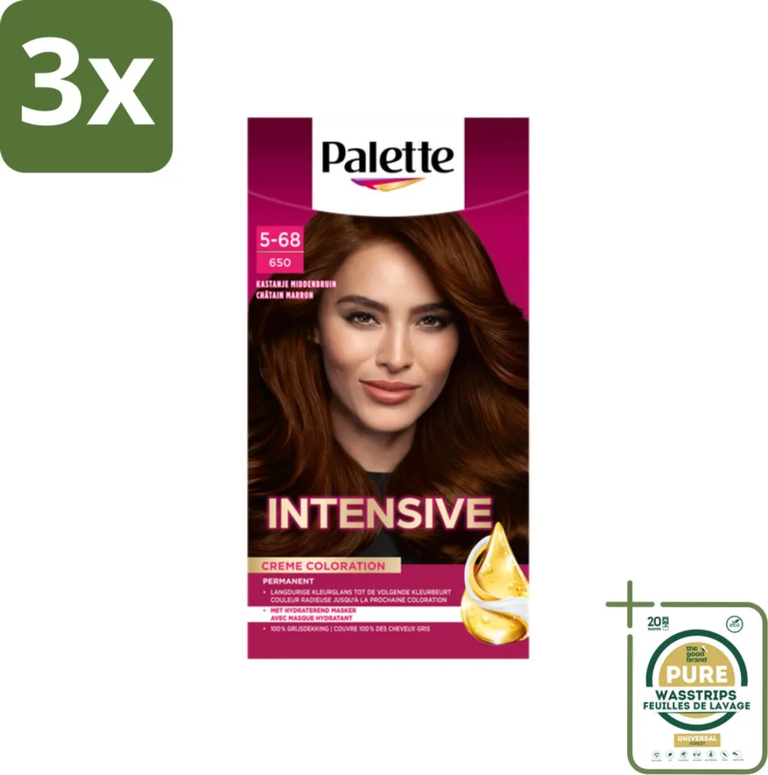 Schwarzkopf Palette Intensive Oil-Care Haarverf 650 Kastanje Middenbruin