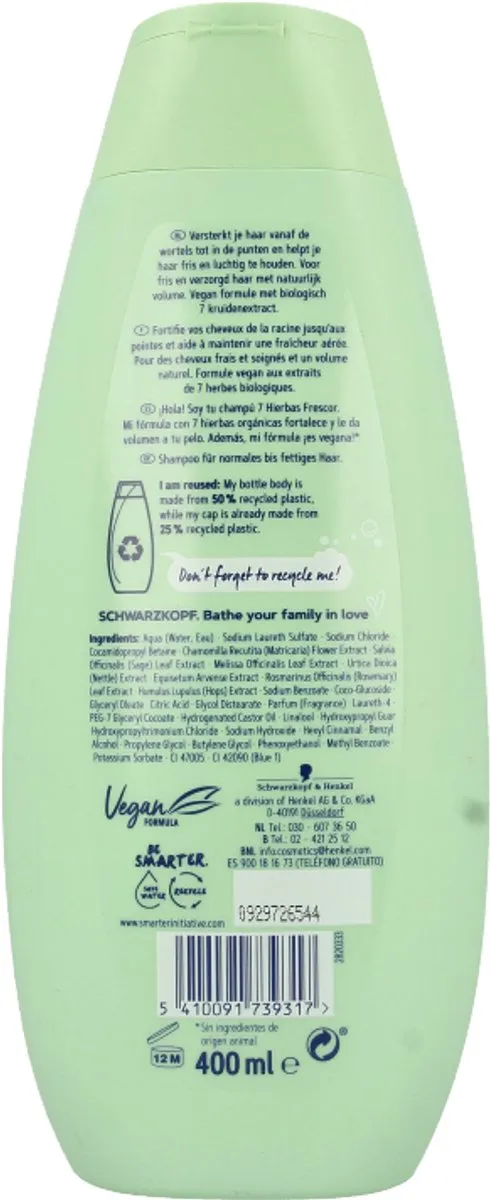 Schwarzkopf Shampoo 7 Kruiden 400ml