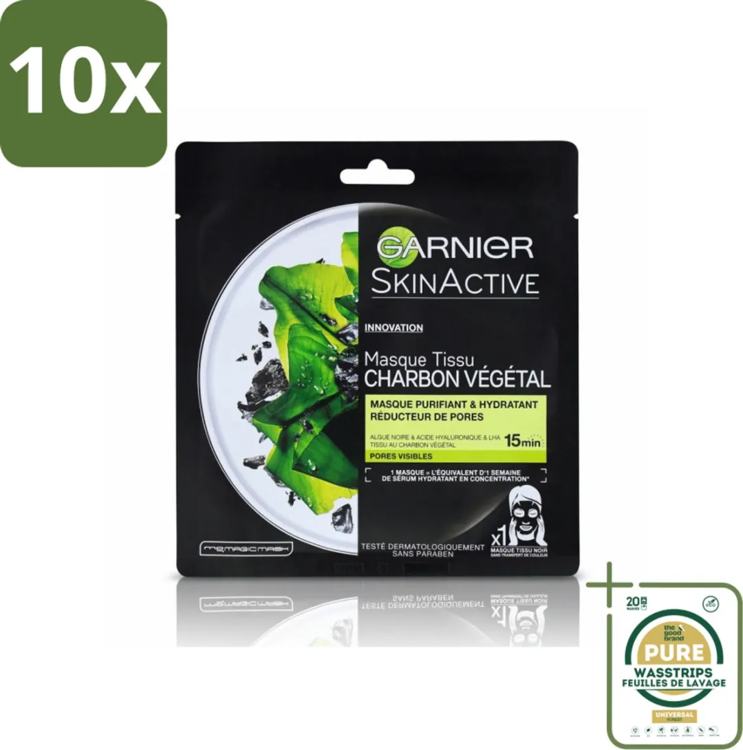 Garnier SkinActive Charcoal Gezichtsmaskers