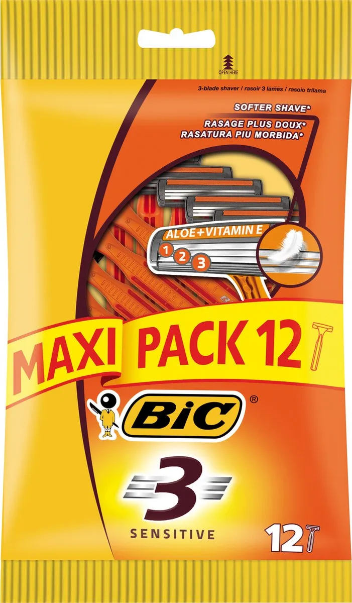 Bic 3 Sensitive Wegwerp Scheermesjes