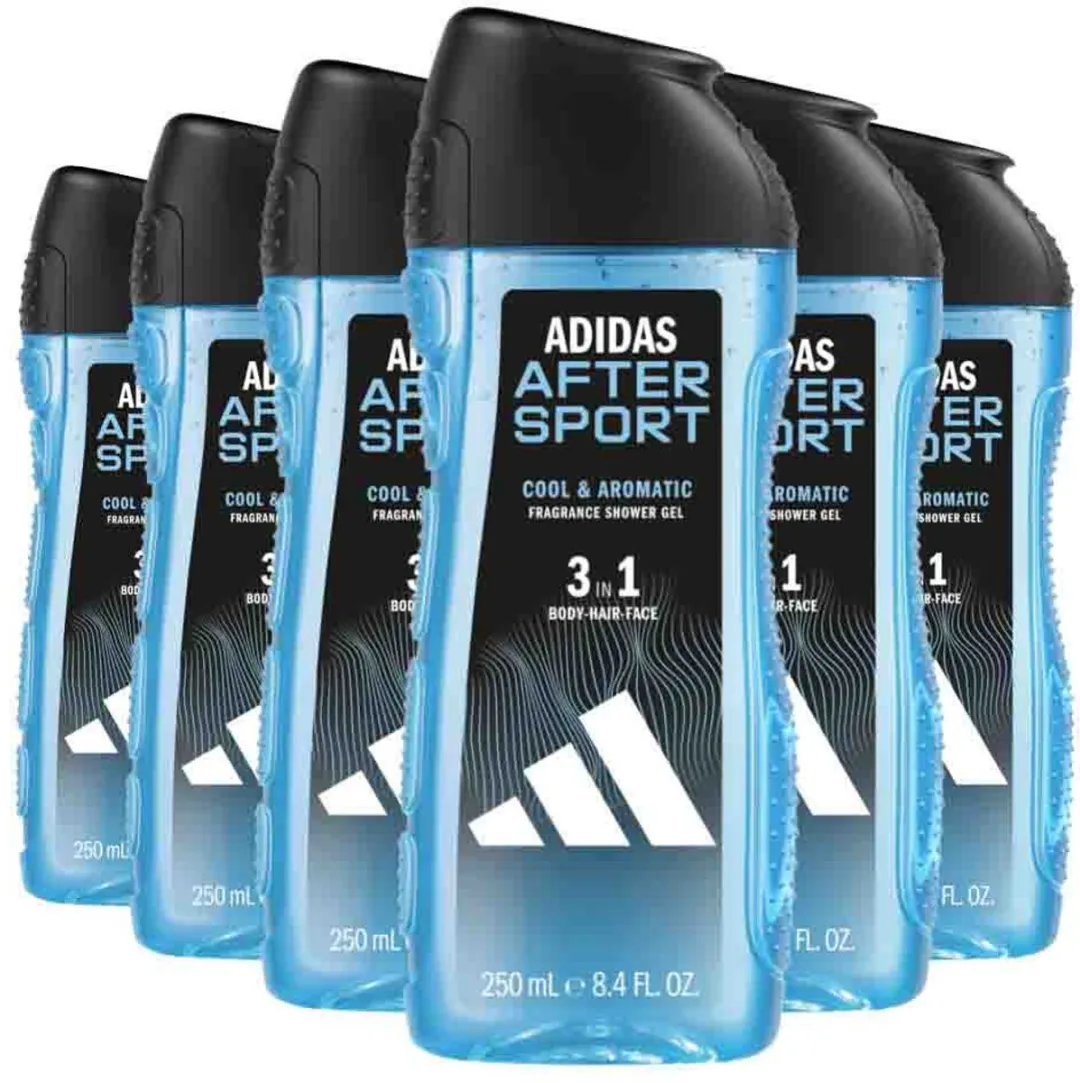 adidas After Sport Douchegel 250ml - 6 Stuks