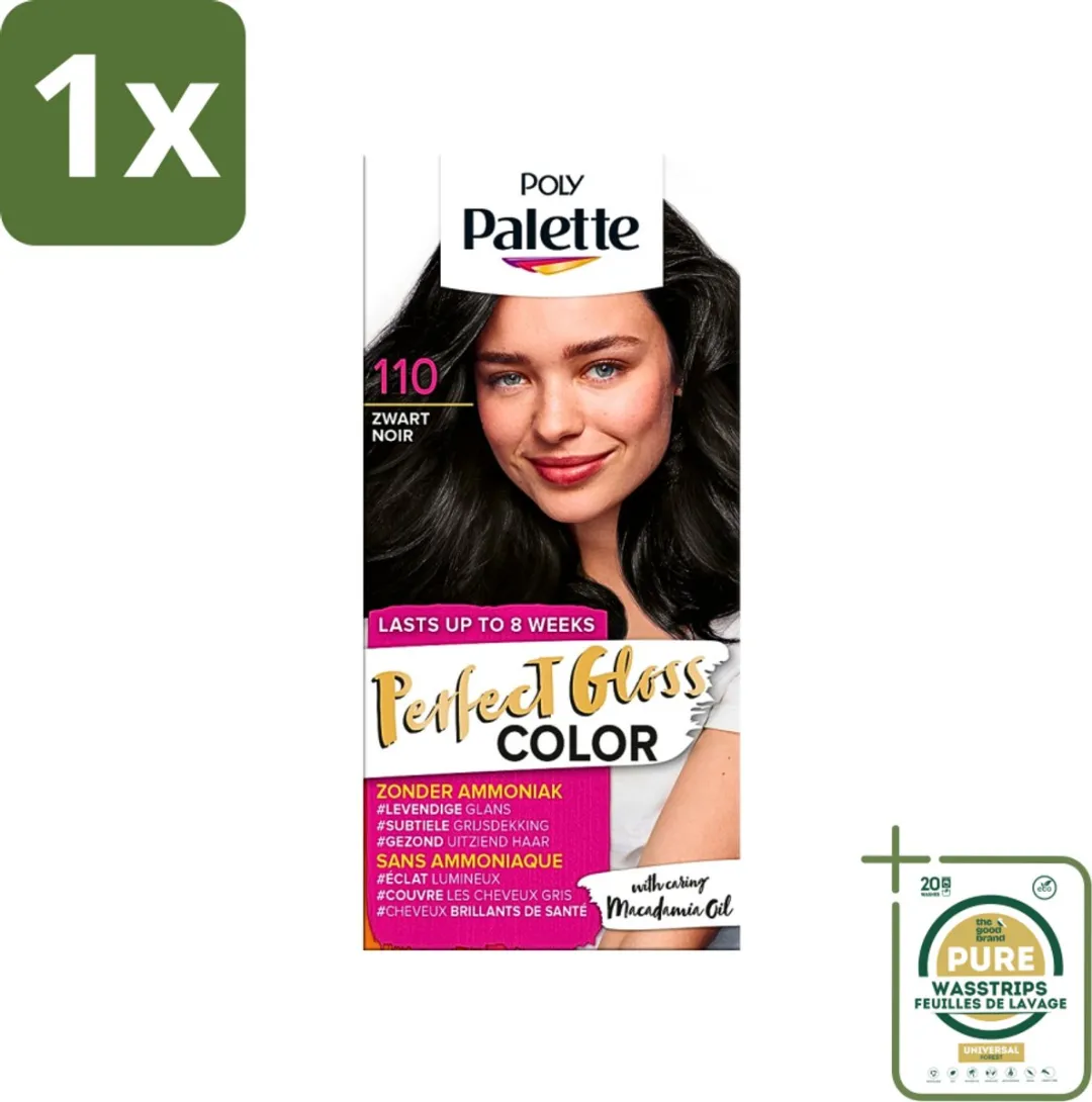 Schwarzkopf Poly Palette Glossy Zwart Haarverf 115ml