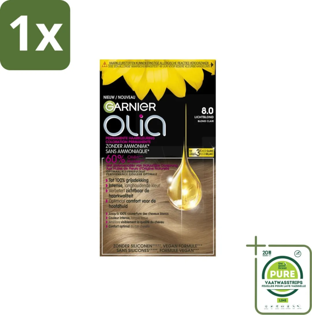 Garnier Olia 8 Lichtblond Haarkleuring 986ml