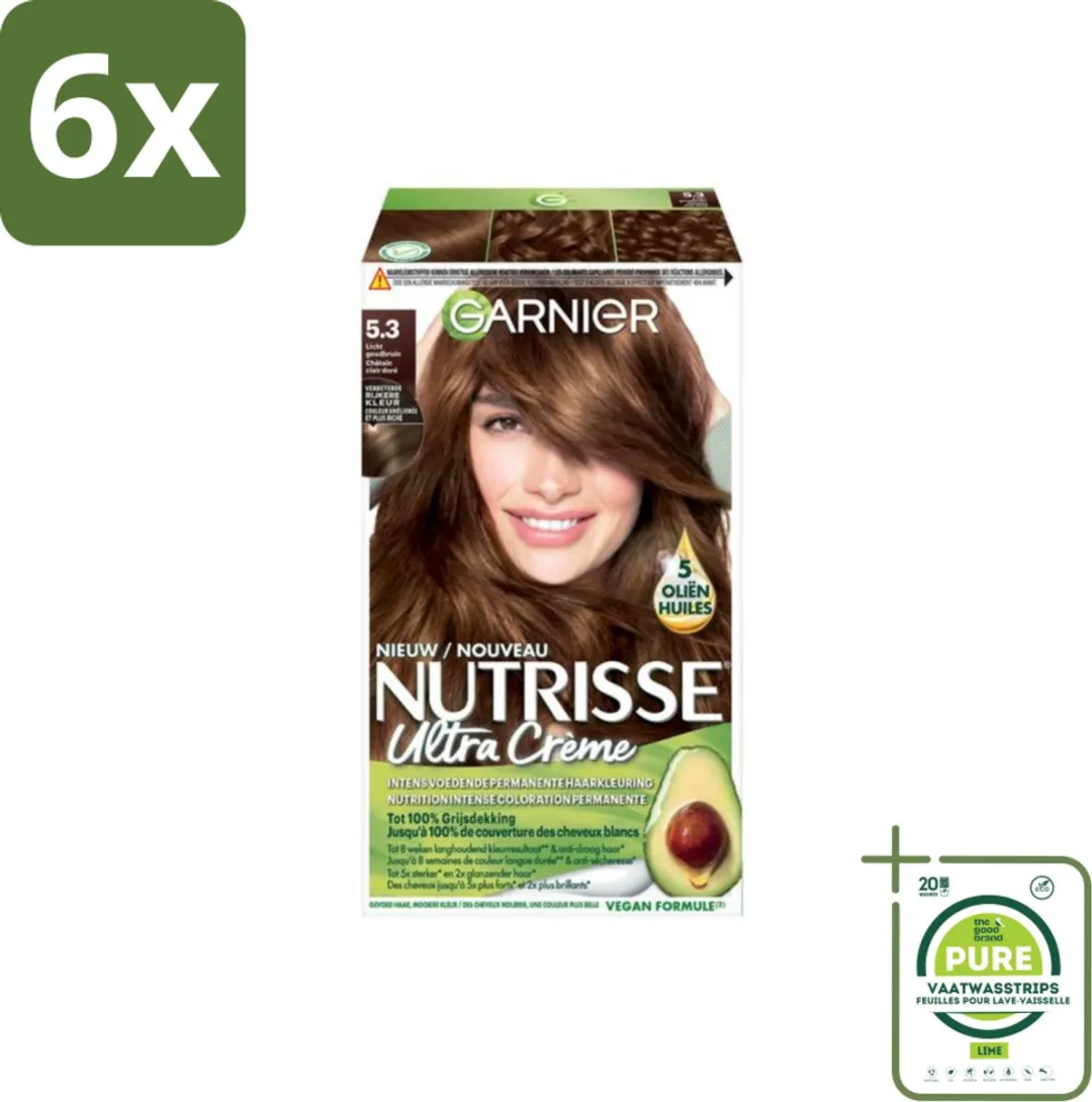 Garnier Nutrisse Ultra Crème Haarkleuring Licht Goudbruin