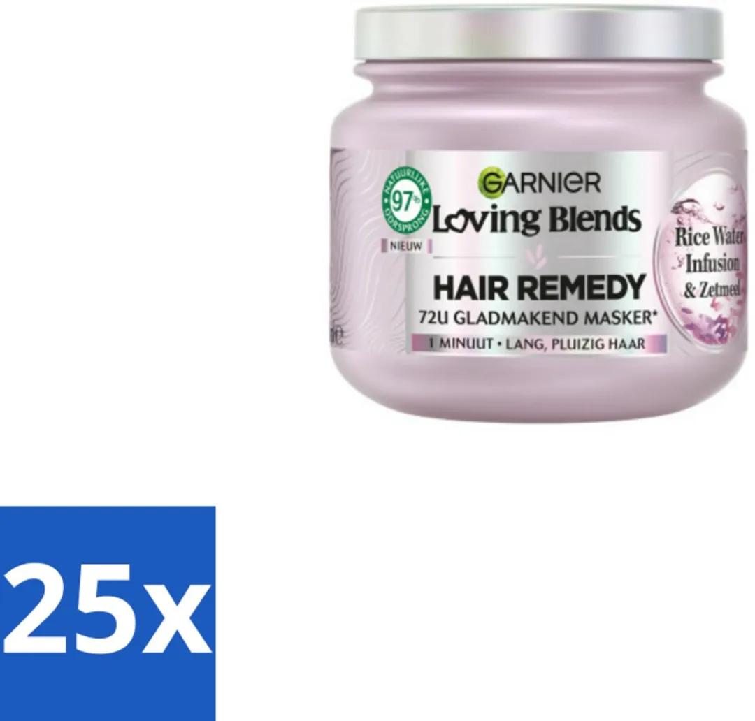 Garnier Loving Blends Haarmasker Rice Water Infusion 340ml - 25 Stuks