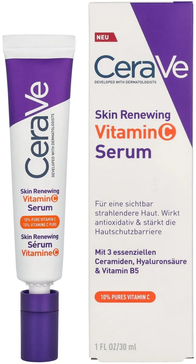CeraVe Skin Renewing Vitamine C Serum 10% - 30ml - afbeelding 6 van 6