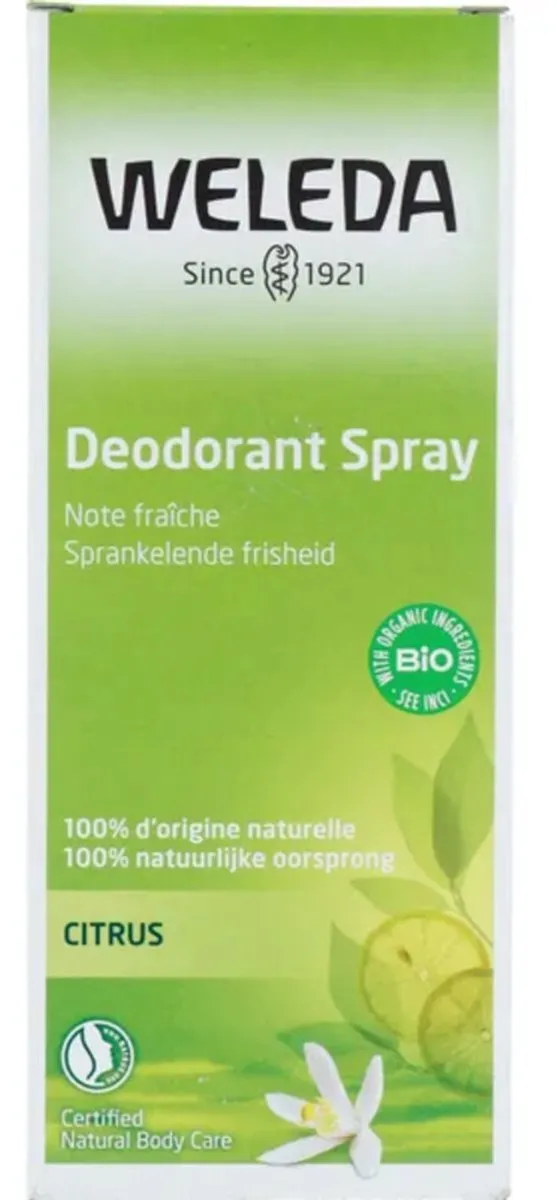 Weleda Citrus Deodorant Spray 100ml - Citroen