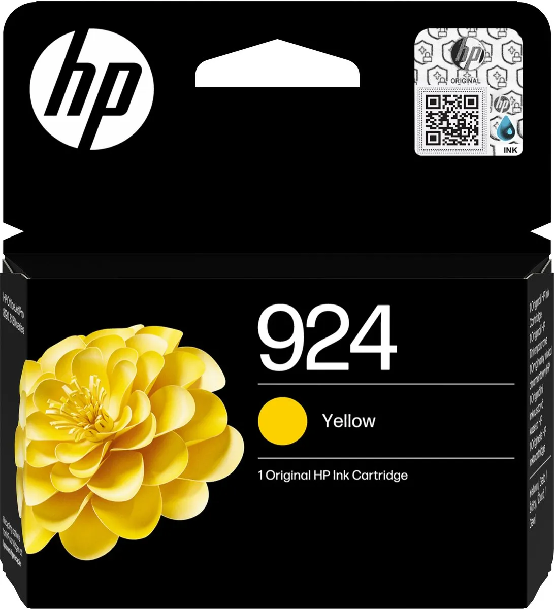 HP 924 Geel Inktcartridge 4K0U5NE - 400 pagina's