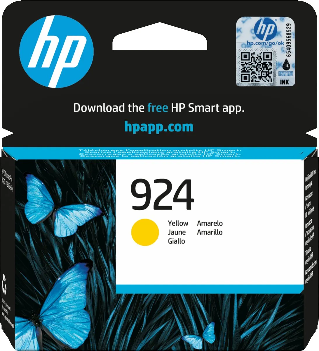 HP 924 Geel Inktcartridge 4K0U5NE - 400 pagina's