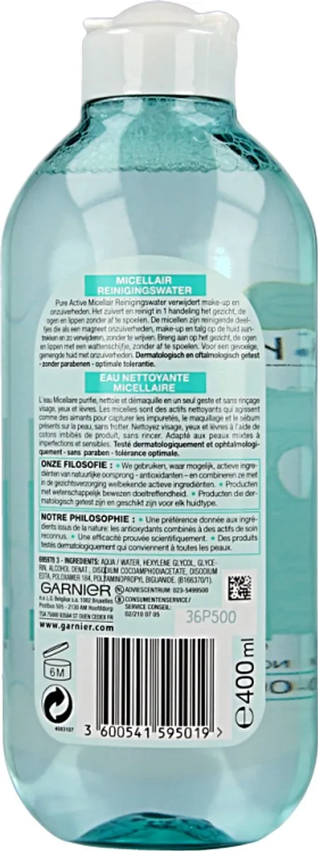 Garnier Pure Active Micellair Reinigingswater 400ml