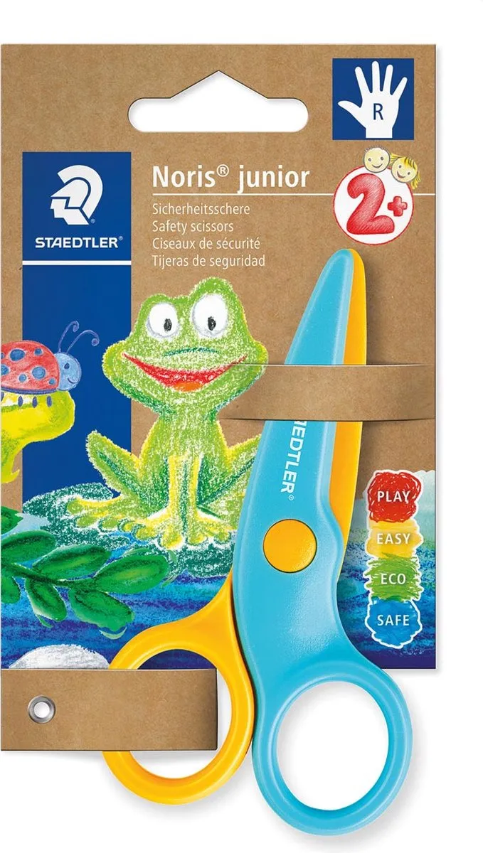 Staedtler Noris Junior peuterschaar, rechtshandig, geel/blauw 10 stuks