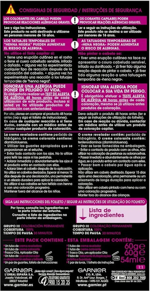 Garnier Olia 9.30 Dorado Caramelo Haarkleur 54ml - 4 Stuks