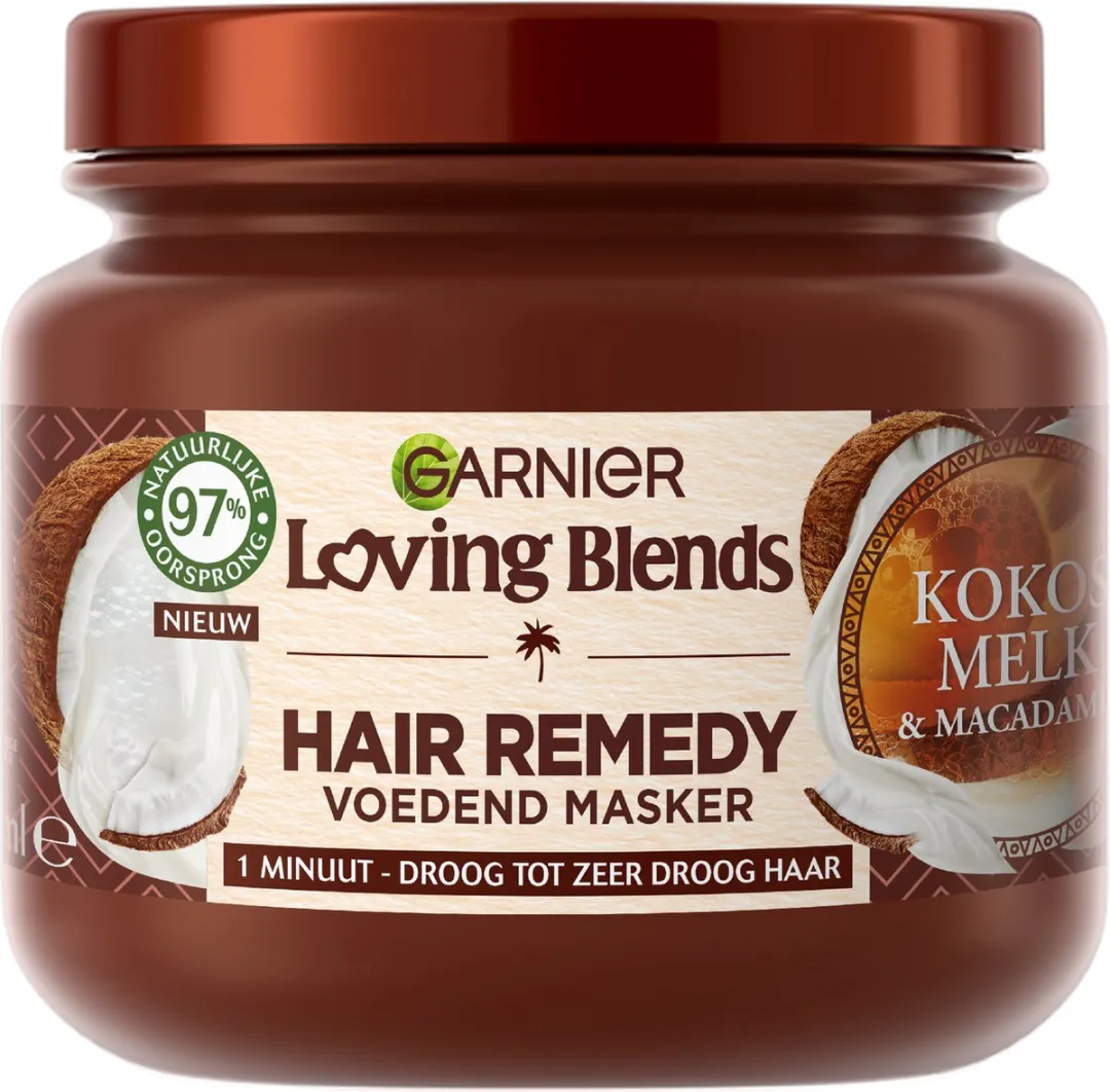 Garnier Loving Blends Kokosmelk & Macadamia Haarmasker 340ml